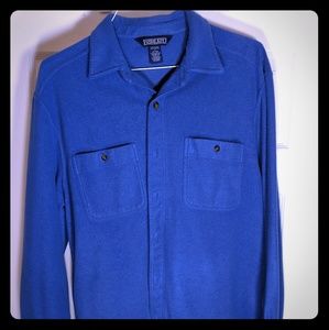 Large Blue Land's End Button Up